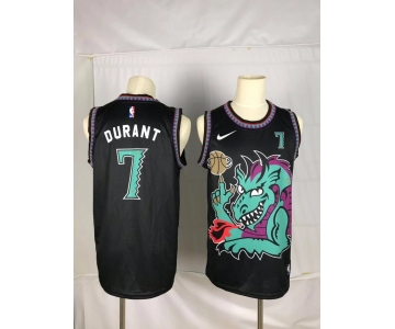 Men Brooklyn Nets 7 Durant Black dragon Nike 2021 Nike NBA Jersey