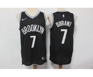 Men's Brooklyn Nets #7 Kevin Durant Black 75th Anniversary Diamond 2021 Stitched Jersey
