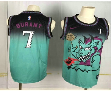 Men's Brooklyn Nets #7 Kevin Durant Green Dragon Nike Swingman Stitched NBA Jersey