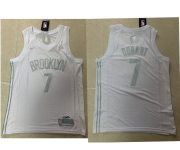 Men's Brooklyn Nets #7 Kevin Durant White 2020 MVP Nike Swingman Stitched NBA Jersey