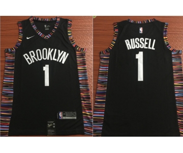 NBA Brooklyn Nets #1 Dangelo Russell Jersey 2018-19 New Season City Edition Jersey