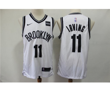 Nets 11 Kyrie Irving White Nike Swingman Jersey