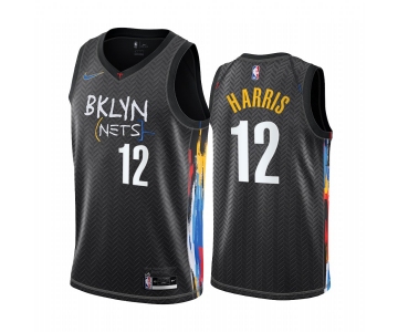 Nike Brooklyn Nets #12 Joe Harris Black NBA Swingman 2020-21 City Edition Jersey