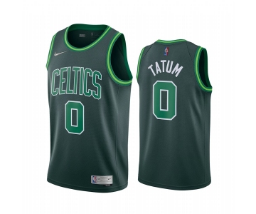 Boston Celtics #0 Jayson Tatum Green NBA Swingman 2020-21 Earned Edition Jersey