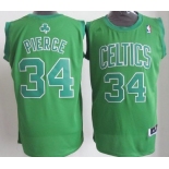 Boston Celtics #34 Paul Pierce Revolution 30 Swingman Green Big Color Jersey