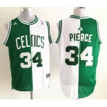 Boston Celtics #34 Paul Pierce Revolution 30 Swingman Green/White Two Tone Jersey