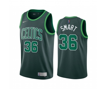 Boston Celtics #36 Marcus Smart Green NBA Swingman 2020-21 Earned Edition Jersey