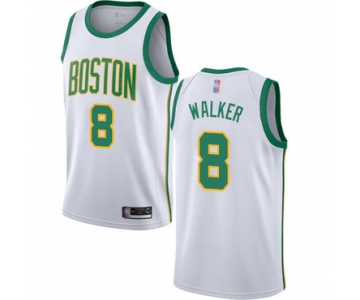 Celtics #8 Kemba Walker White Basketball Swingman City Edition 2018-19 Jersey