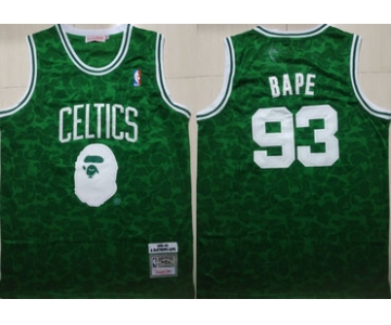 Celtics 93 Bape Green 1985-86 Hardwood Classics Jersey