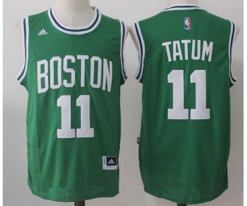 Men's 2017 Draft Boston Celtics #11 Jayson Tatum Green Stitched NBA adidas Revolution 30 Swingman Jersey