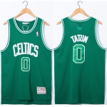 Men's Boston Celtics #0 Jayson Tatum Green Stitched Jersey