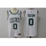 Men's Boston Celtics #0 Jayson Tatum White 2017-2018 Nike Swingman Stitched NBA Jersey