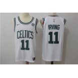 Men's Boston Celtics #11 Kyrie Irving White Stitched NBA Nike Revolution 30 Swingman Jersey