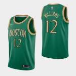 Men's Boston Celtics #12 Grant Williams Kelly Green 2019-20 City Jersey