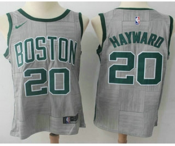 Men's Boston Celtics #20 Gordon Hayward Gray NBA Swingman City Edition Jersey