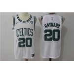 Men's Boston Celtics #20 Gordon Hayward White 2017-2018 Nike Swingman Stitched NBA Jersey