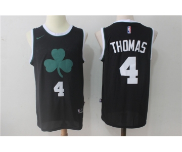Men's Boston Celtics #4 Isaiah Thomas Black 2017-2018 Nike Swingman Stitched NBA Jersey