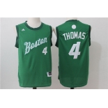 Men's Boston Celtics #4 Isaiah Thomas adidas Green 2016 Christmas Day Stitched NBA Swingman Jersey