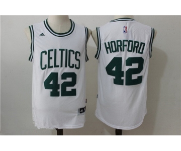 Men's Boston Celtics #42 Al Horford White Revolution 30 Swingman Stitched Basketball Jersey