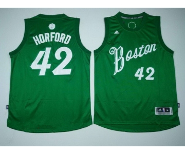 Men's Boston Celtics #42 Al Horford adidas Green 2016 Christmas Day Stitched NBA Swingman Jersey