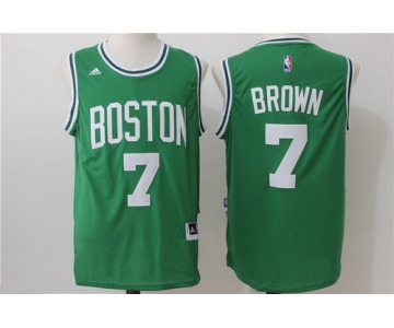 Men's Boston Celtics #7 Jaylen Brown Green Stitched NBA adidas Revolution 30 Swingman Jersey