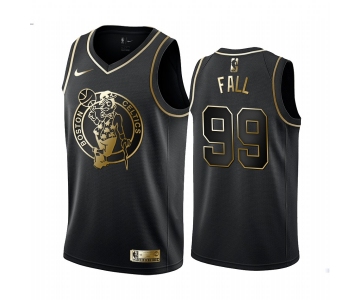 Men's Boston Celtics #99 Tacko Fall Black Golden Edition Jersey