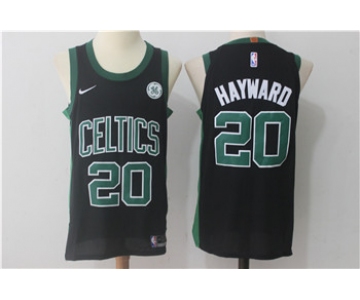 Nike Boston Celtics #20 Gordon Hayward Black Jersey