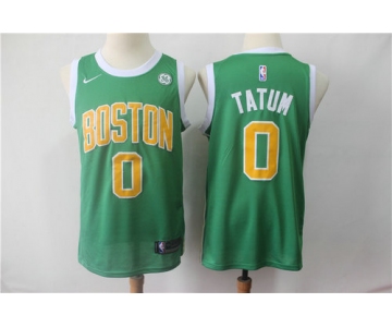 Nike Celtics 0 Jayson Tatum Green Stitched 2019 Swingman Earned Edition Jersey