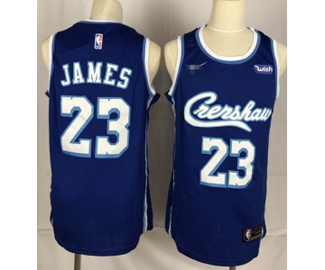 Crenshaw #23 LeBron James Swingman Stitched NBA Jersey
