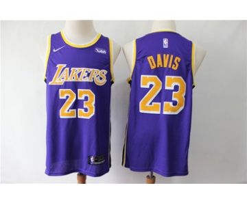 Lakers 23 Anthony Davis Purple Nike Swingman Jersey