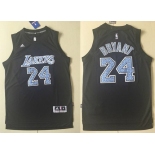 Lakers #24 Kobe Bryant Black Diamond Fashion Stitched NBA Jersey