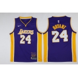 Lakers 24 kobe Bryant Purple Black Mamba Nike Swingman Jersey