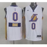 Los Angeles Lakers #0 Nick Young Revolution 30 Swingman 2014 Christmas Day White Jersey