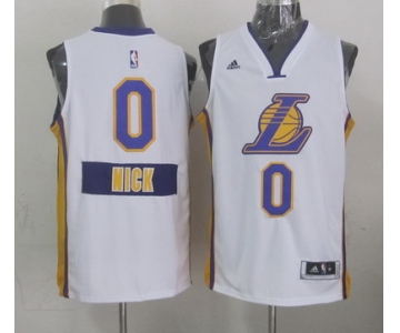 Los Angeles Lakers #0 Nick Young Revolution 30 Swingman 2014 Christmas Day White Jersey