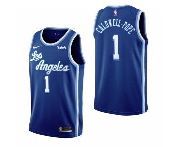 Los Angeles Lakers #1 Kentavious Caldwell-Pope Blue 2019-20 Classic Edition Stitched NBA Jersey