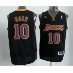 Los Angeles Lakers #10 Steve Nash Revolution 30 Swingman Black With Purple Jersey