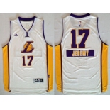 Los Angeles Lakers #17 Jeremy Lin Revolution 30 Swingman 2014 Christmas Day White Jersey