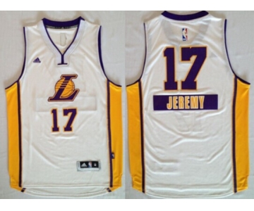 Los Angeles Lakers #17 Jeremy Lin Revolution 30 Swingman 2014 Christmas Day White Jersey