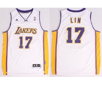 Los Angeles Lakers #17 Jeremy Lin Revolution 30 Swingman White Jersey