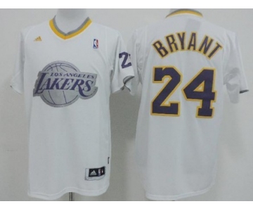 Los Angeles Lakers #24 Kobe Bryant Revolution 30 Swingman 2013 Christmas Day White Jersey