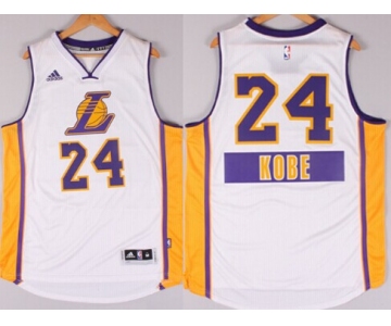 Los Angeles Lakers #24 Kobe Bryant Revolution 30 Swingman 2014 Christmas Day White Jersey