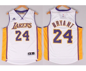 Los Angeles Lakers #24 Kobe Bryant Revolution 30 Swingman 2014 New White Jersey