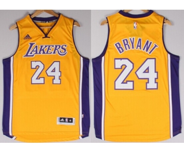 Los Angeles Lakers #24 Kobe Bryant Revolution 30 Swingman 2014 New Yellow Jersey