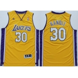 Los Angeles Lakers #30 Julius Randle Revolution 30 Swingman Yellow Jersey