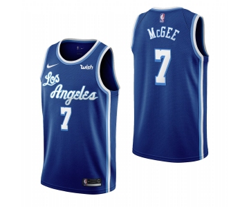 Los Angeles Lakers #7 Javale Mcgee Blue 2019-20 Classic Edition Stitched NBA Jersey