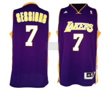 Los Angeles Lakers #7 Ramon Sessions Revolution 30 Swingman Purple Jersey