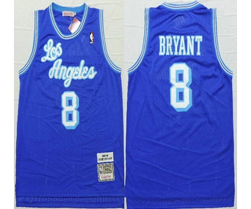 Los Angeles Lakers #8 Kobe Bryant 1996-97 Blue Hardwood Classics Soul Swingman Throwback Jersey