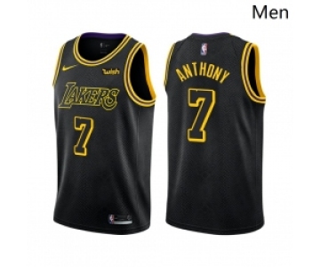 Men Los Angeles Lakers #7 Carmelo Anthony Mamba Inspired Black 2021 Stitched NBA Jersey