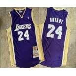 Men's Los Angeles Lakers #24 Kobe Bryant Purple 2020 Hall of Fame Hardwood Classics Soul Throwback Jersey
