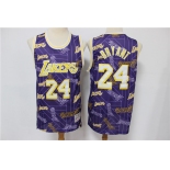 Men's Los Angeles Lakers #24 Kobe Bryant Purple Tear Up Pack Mitchell & Ness Swingman Jeresy
